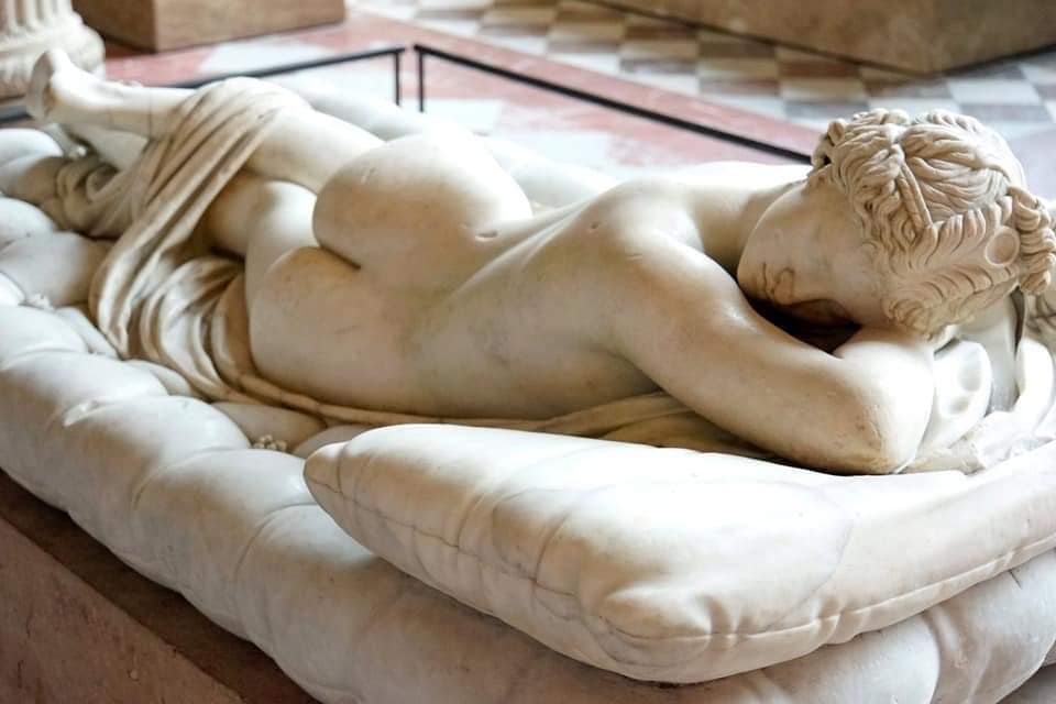 La obra fue realizado por el gran Bernini en 1619 a petición del Cardenal Borghese