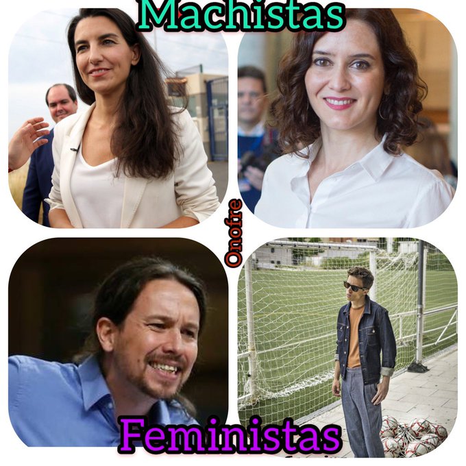 Que Feminismo más raro. Tuit de Onofre