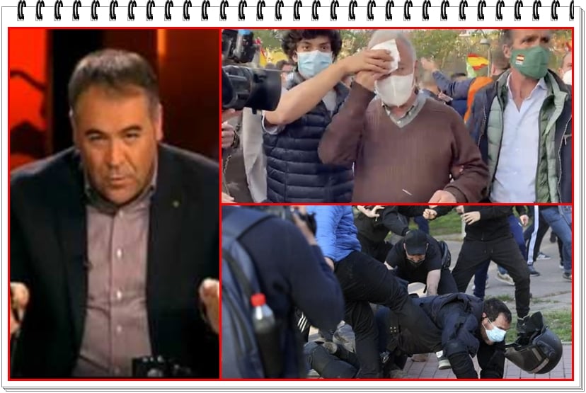 Ferreras acaba de decir que en el mitin de Vox en Vallecas, cayeron piedras.