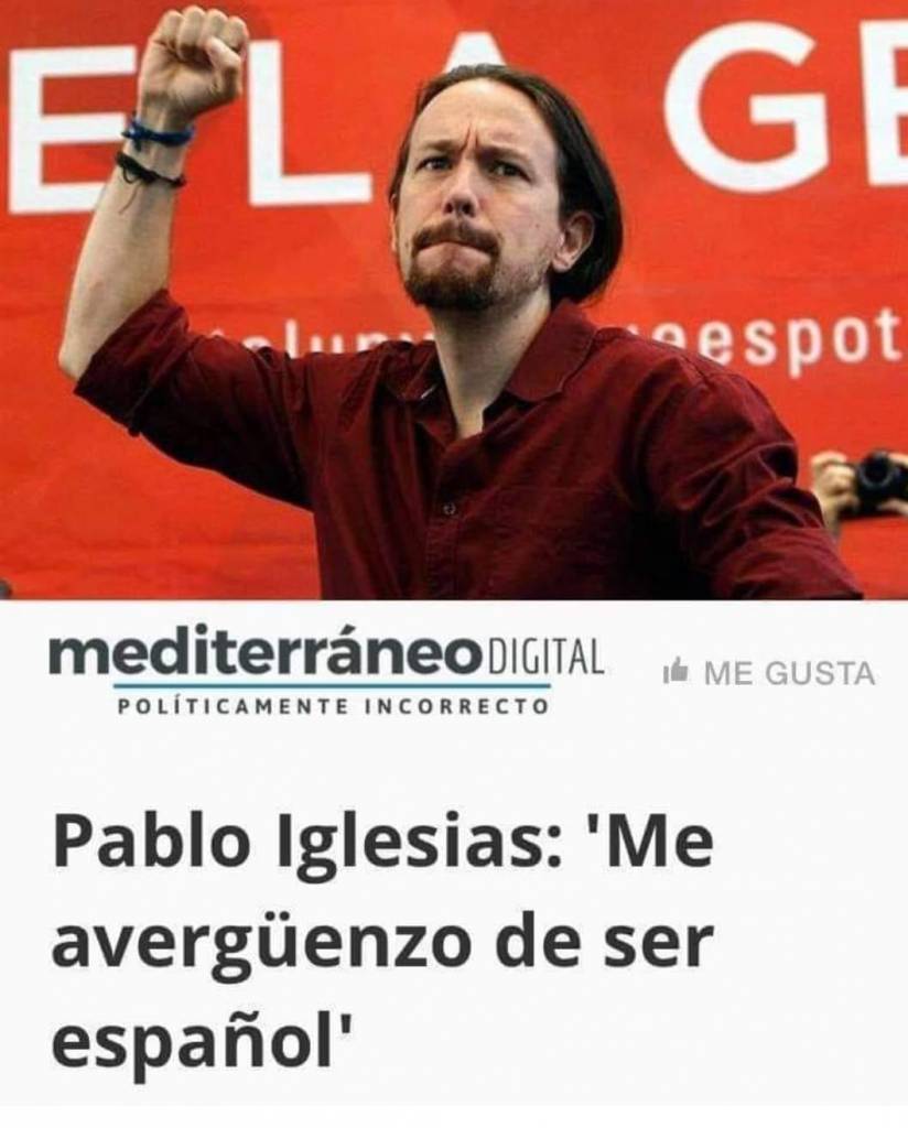 Me avergüenzo de ser español