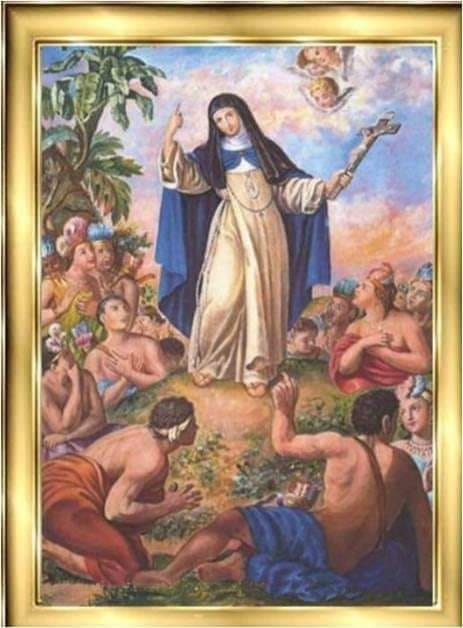 Sor María de Jesús de Ágreda, la Dama Azul, the Lady in Blue