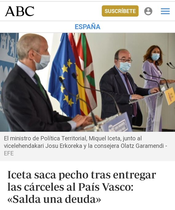 El PSICÓPATA Sánchez, si no lo remediamos, los INDULTARÁ. Tuit de Gregorio Ramos