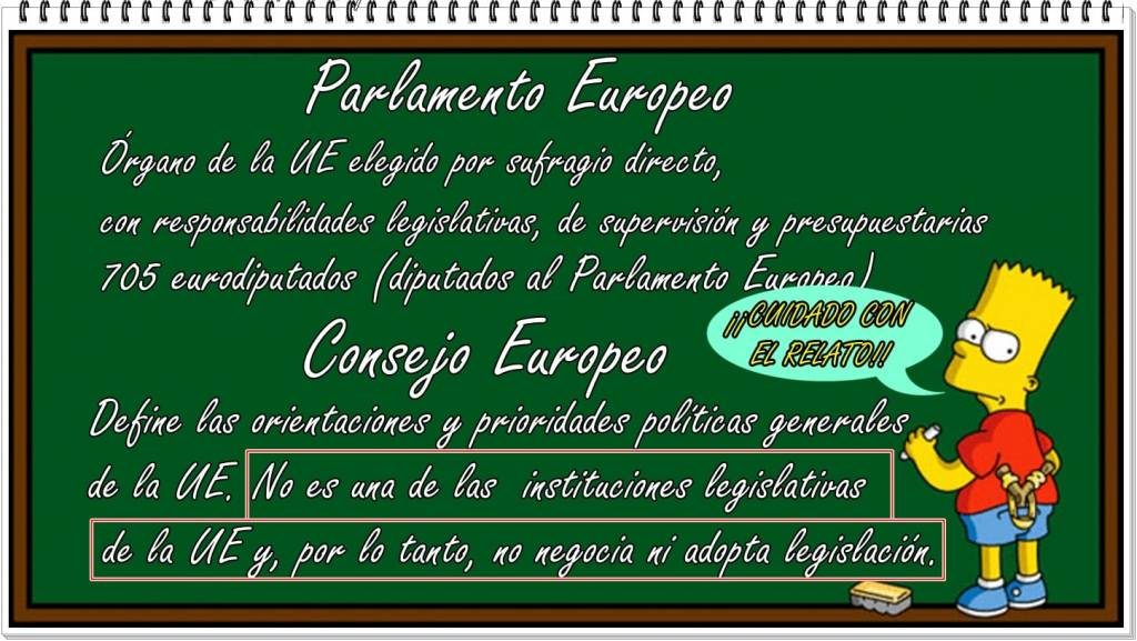 Cuidado con el relato. Tratan de confundirnos con el Consejo de Europa.