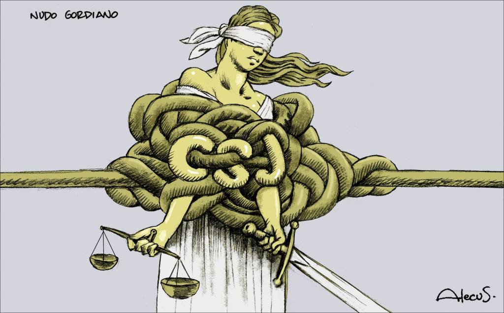 El nudo gordiano catalán- Ilustración de Alecus