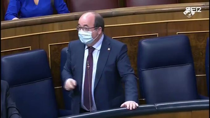 Iceta recurriendo al Antiguo y al Nuevo Testamento para explicar los indultos. Tuit de Toni Cantó
