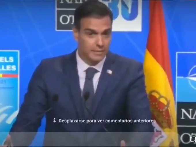 Pedro Sánchez se tira un minuto explicando en rueda de prensa el contenido de la conversación con Biden