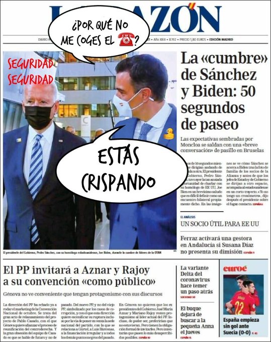 Peter tuvo suerte. Trump le hubiera dado una otia por pesao. Por Linda Galmor