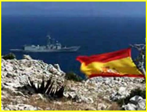 bandera española del desembarco