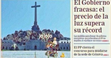 La Portada de Linda Galmor: Con la que está cayendo, el gobierno prioriza la reconversión del Valle de los Caídos La Portada de Linda Galmor: Con la que está cayendo, el gobierno prioriza la reconversión del Valle de los Caídos