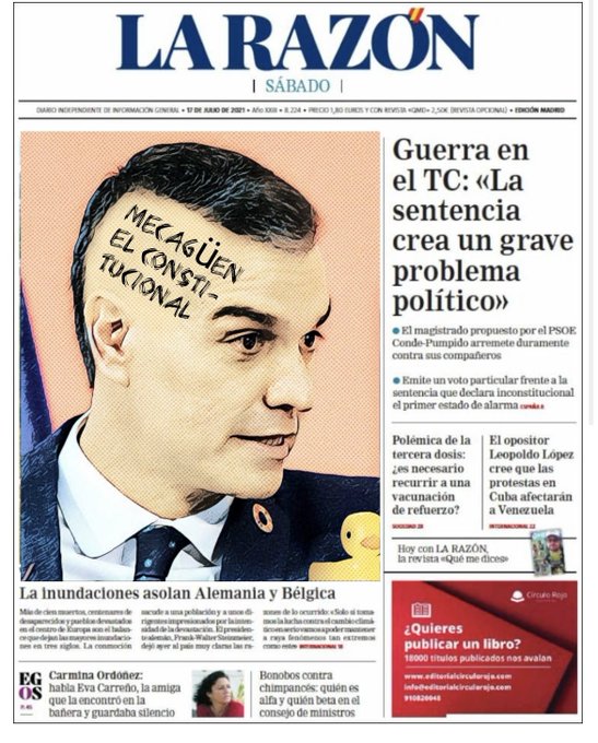 Sánchez se pasa el Constitucional por el forro y se echa al monte. Por Linda Galmor