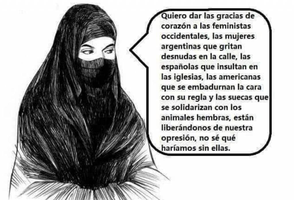 Gracias de corazón a las feministas occidentales