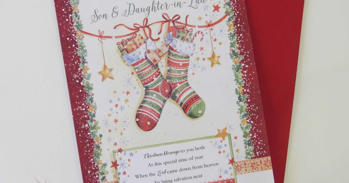 To My Son and Daughter-in-law Christmas Card | Cheerfully Given