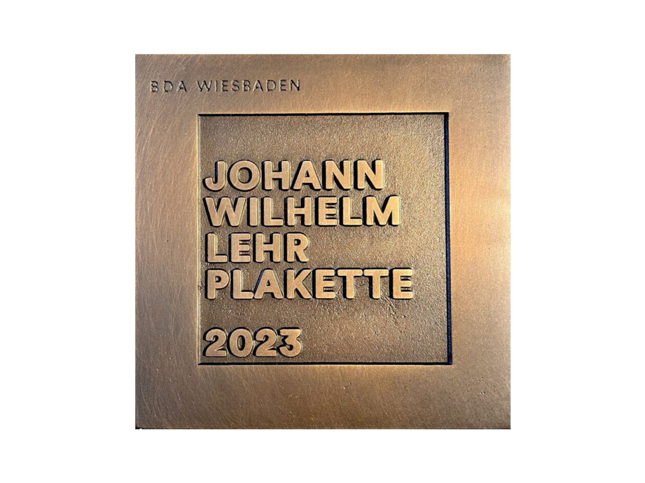 Johann Wilhelm Lehr Plakette 2023