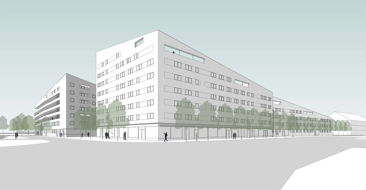 Wohnquartier Am Buergerhaus Mainz Kostheim Visualisierung 01