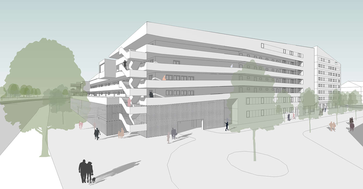 Wohnquartier Am Buergerhaus Mainz Kostheim Visualisierung 02