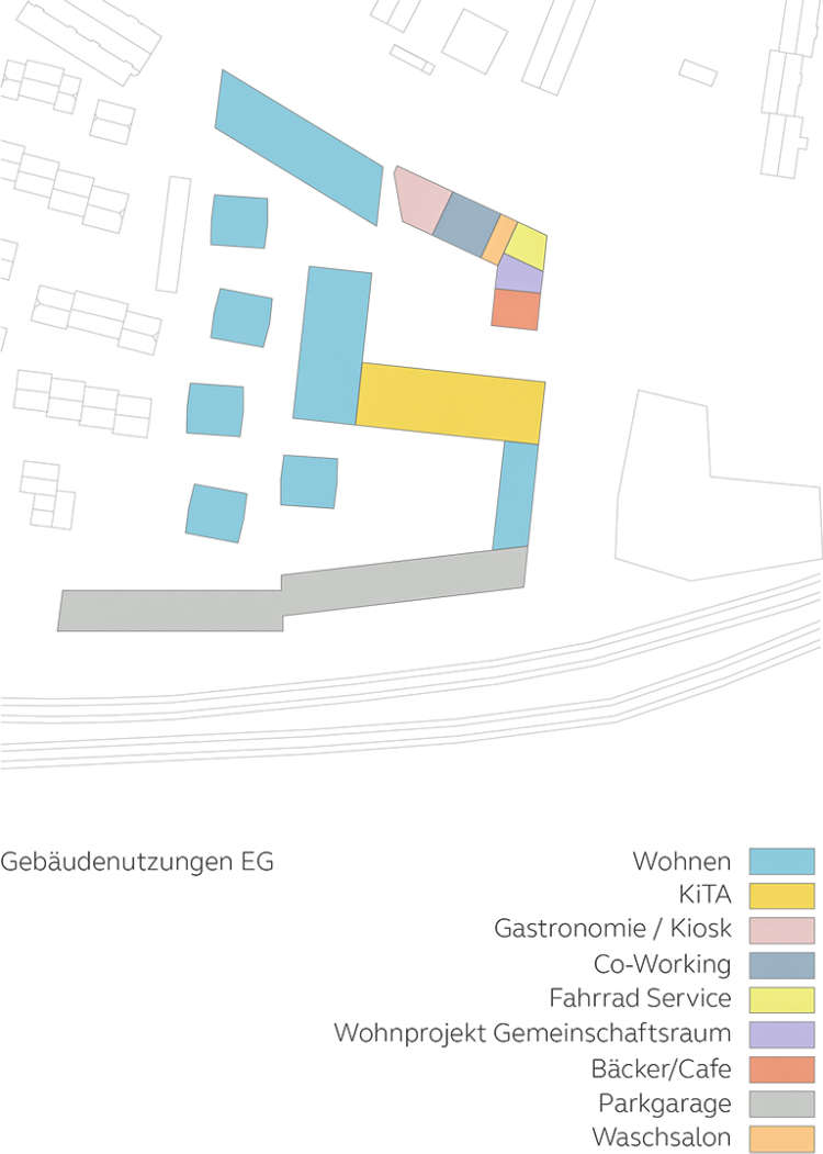 Wohnquartier Am Buergerhaus Mainz Kostheim Piktogramm Gebaeudenutzungen Eg