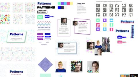 Element collage for the first Patterns day