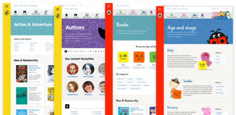 A variety of differently-coloured web pages.