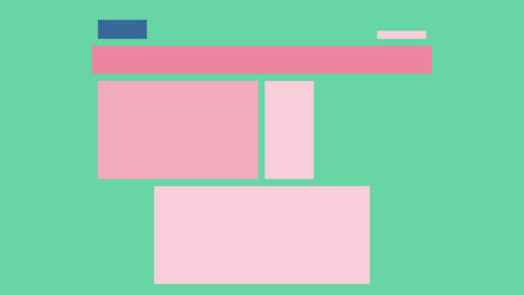 A wireframe of the components extracted from a page.