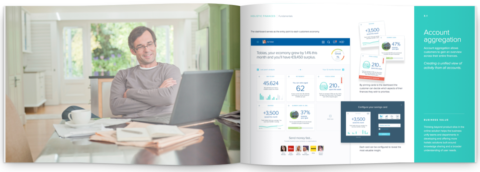 A booklet explaining various designing solutions for Nordea