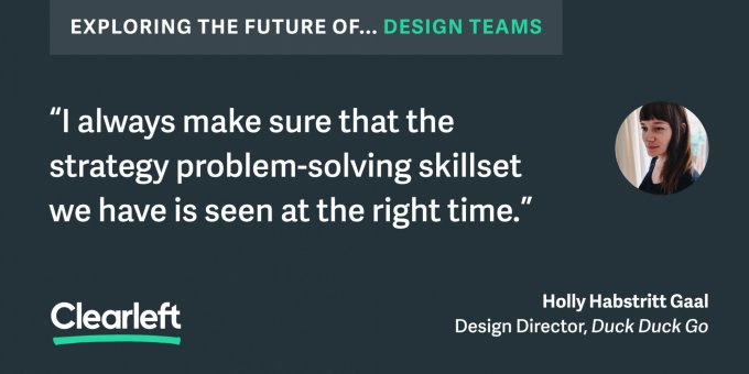 “I always make sure that the strategy problem-solving skillset we have is seen at the right time.”
