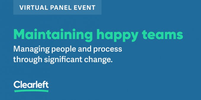Maintaining happy teams intro slide