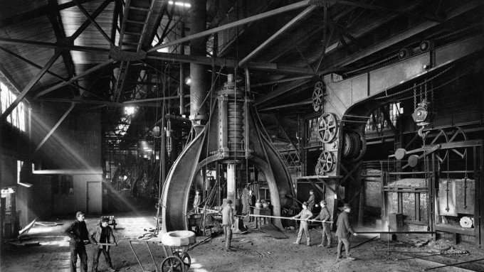 Workers in a factory.