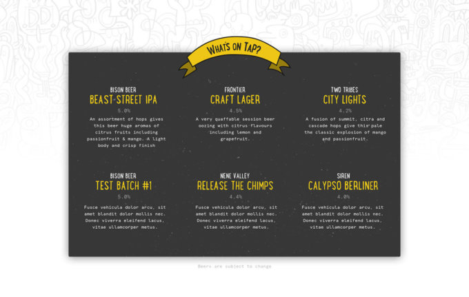 Branding for Bison Beer.