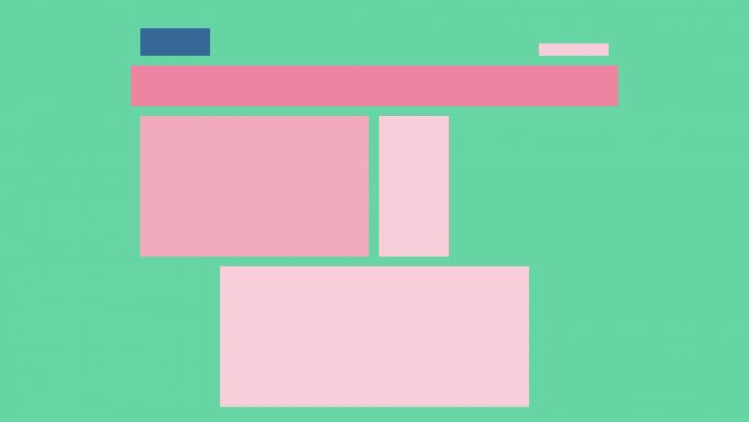 A wireframe of the components extracted from a page.