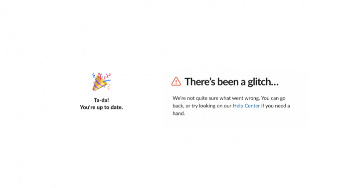 Two examples of Slack's instantly recognisable brand voice