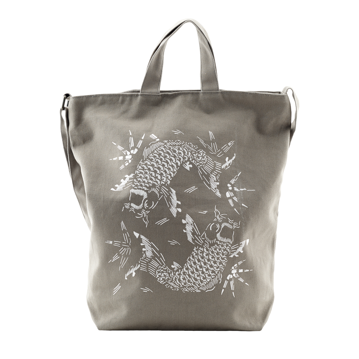 Japanese carp tote bag