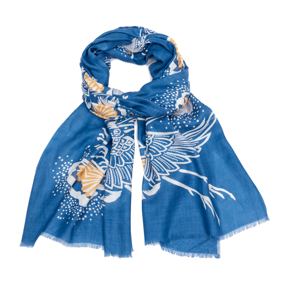 Japanese crane modal scarf