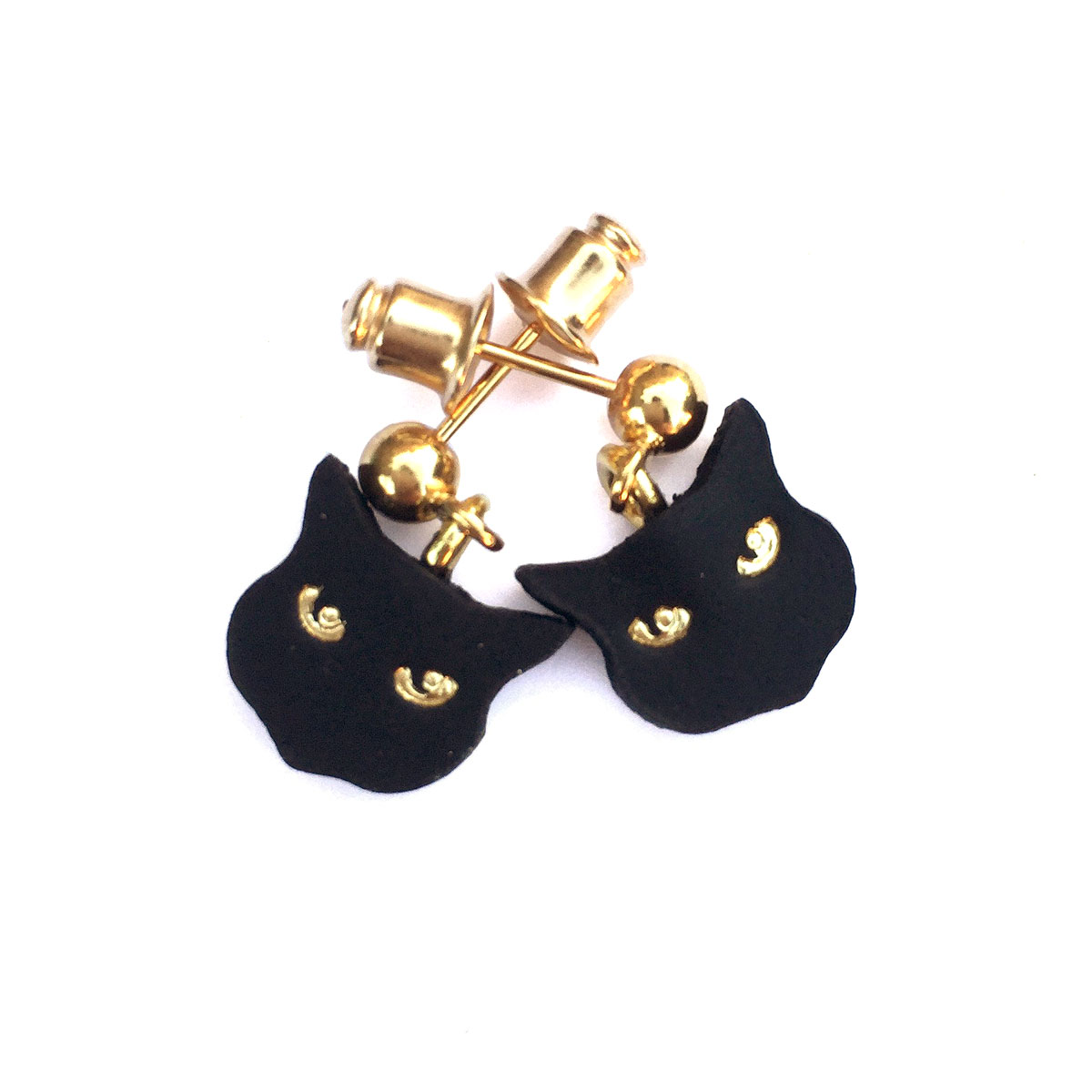 Little cat stud earrings by Rosita Bonita