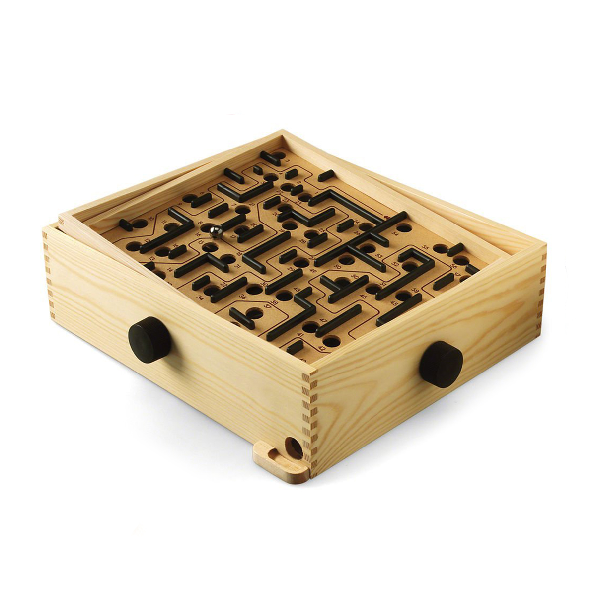 Wooden labyrinth game