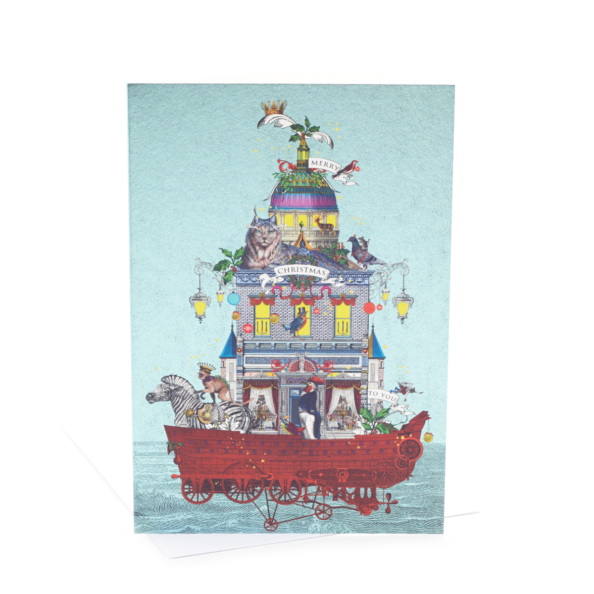 V&A Christmas cards - The Intrepid Christmas Travellers (pack of 8)