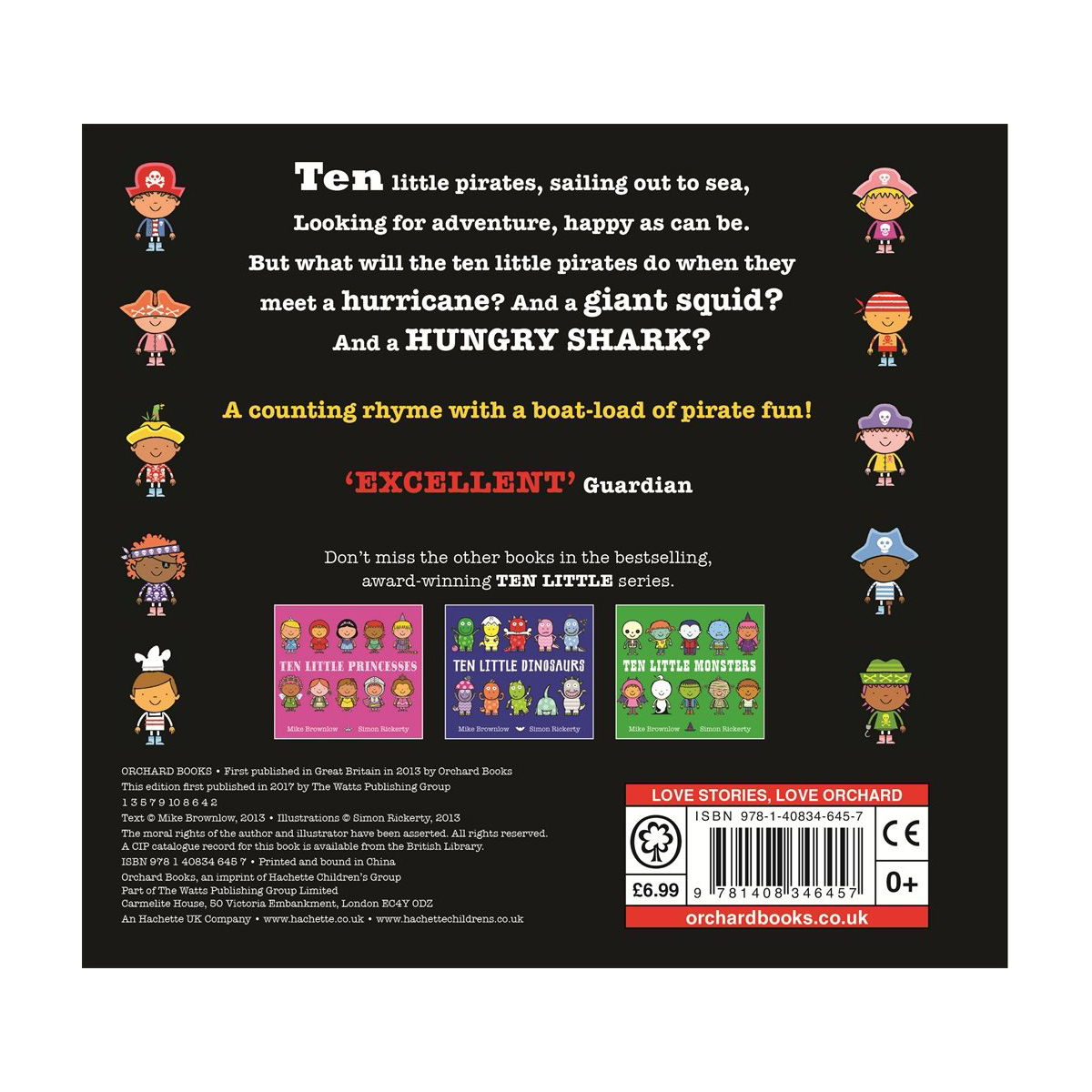 Ten Little Pirates Board Book