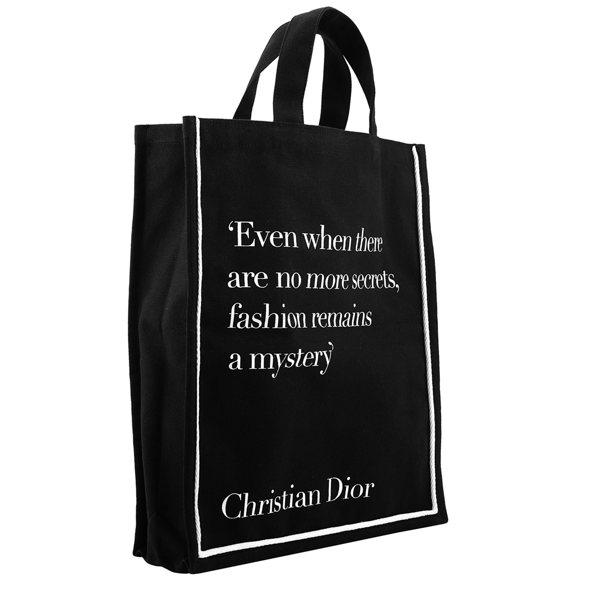 Christian Dior quote tote bag