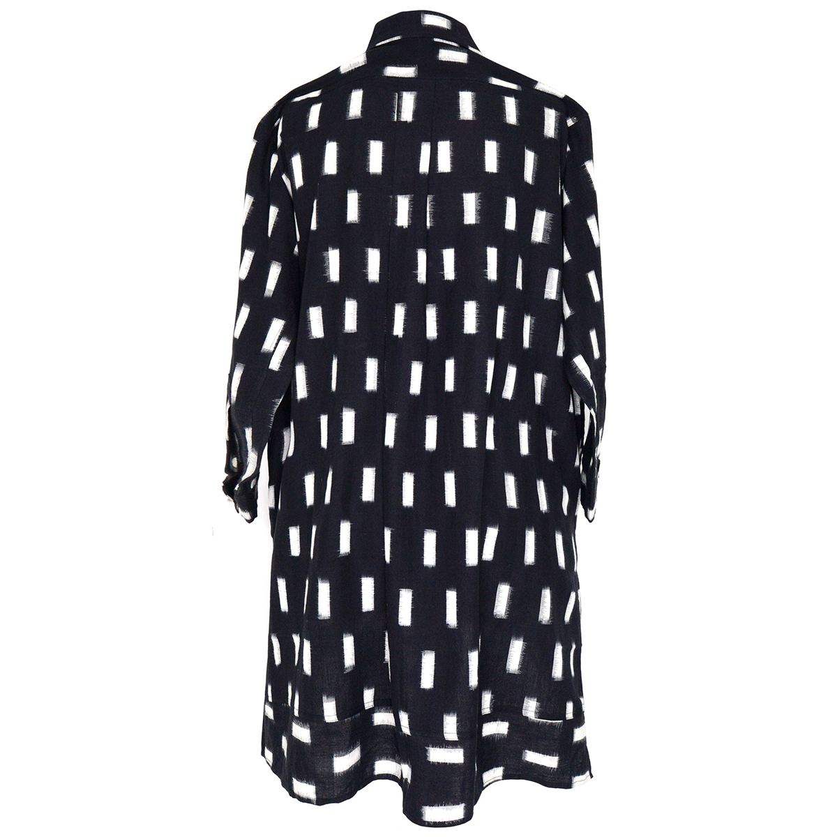 Black and white Ikat shirt