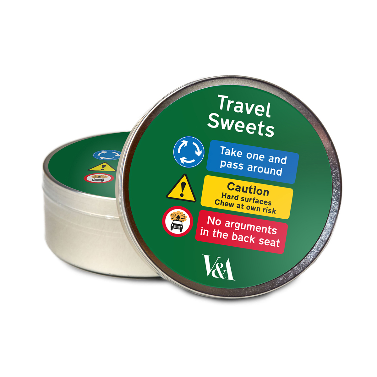 Fruit travel sweets tin