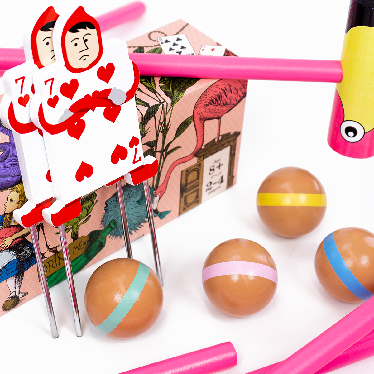 Queen of Hearts Flamingo Croquet