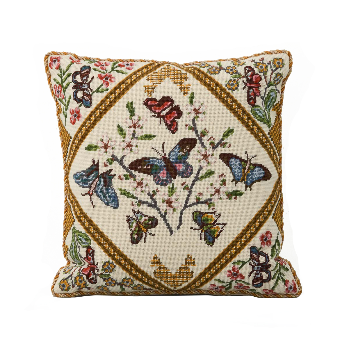 English Summer Butterflies needlepoint kit