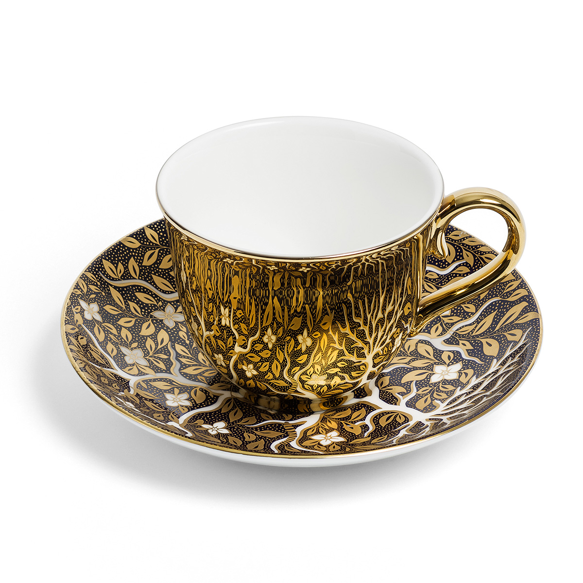 Tree of Life cup and saucer by Richard Brendon
