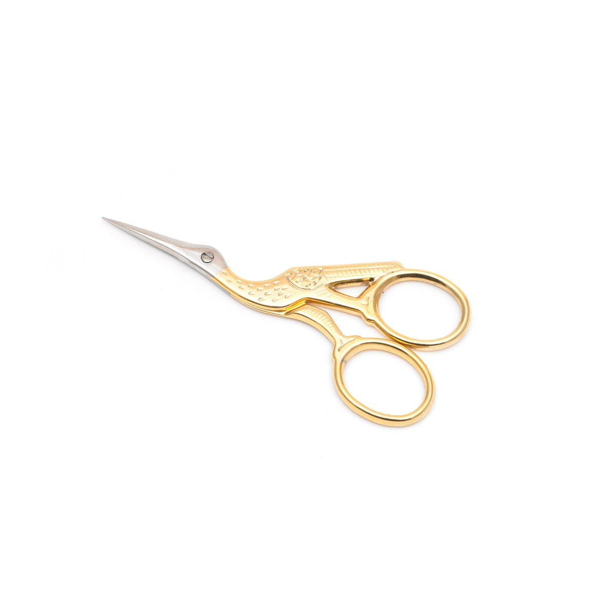 Gold crane scissors