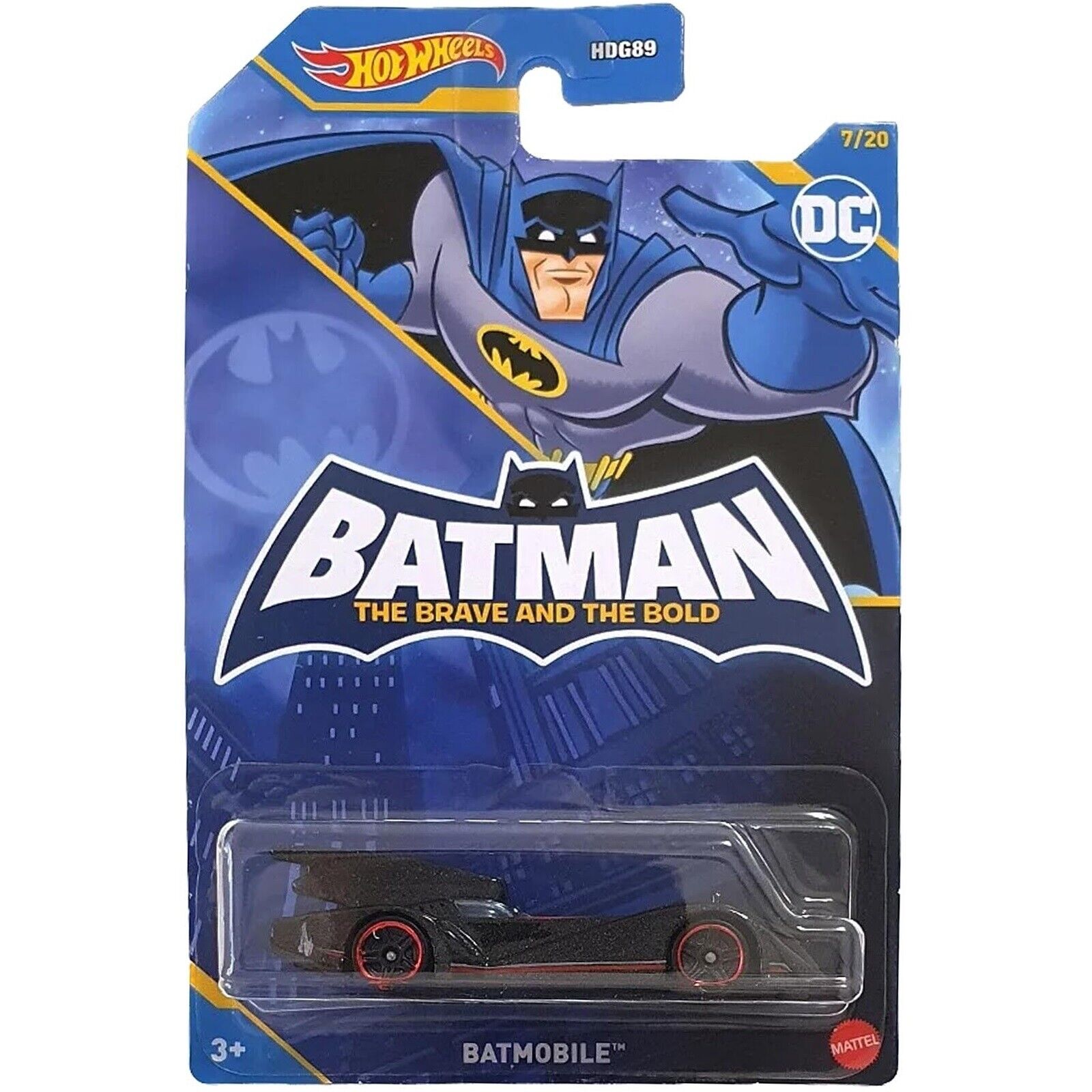 【限定完売】Batmoble / Wow!! 7inch Hot Wheels DC Comics Batman Brave and The Bold 7/20 - Batman