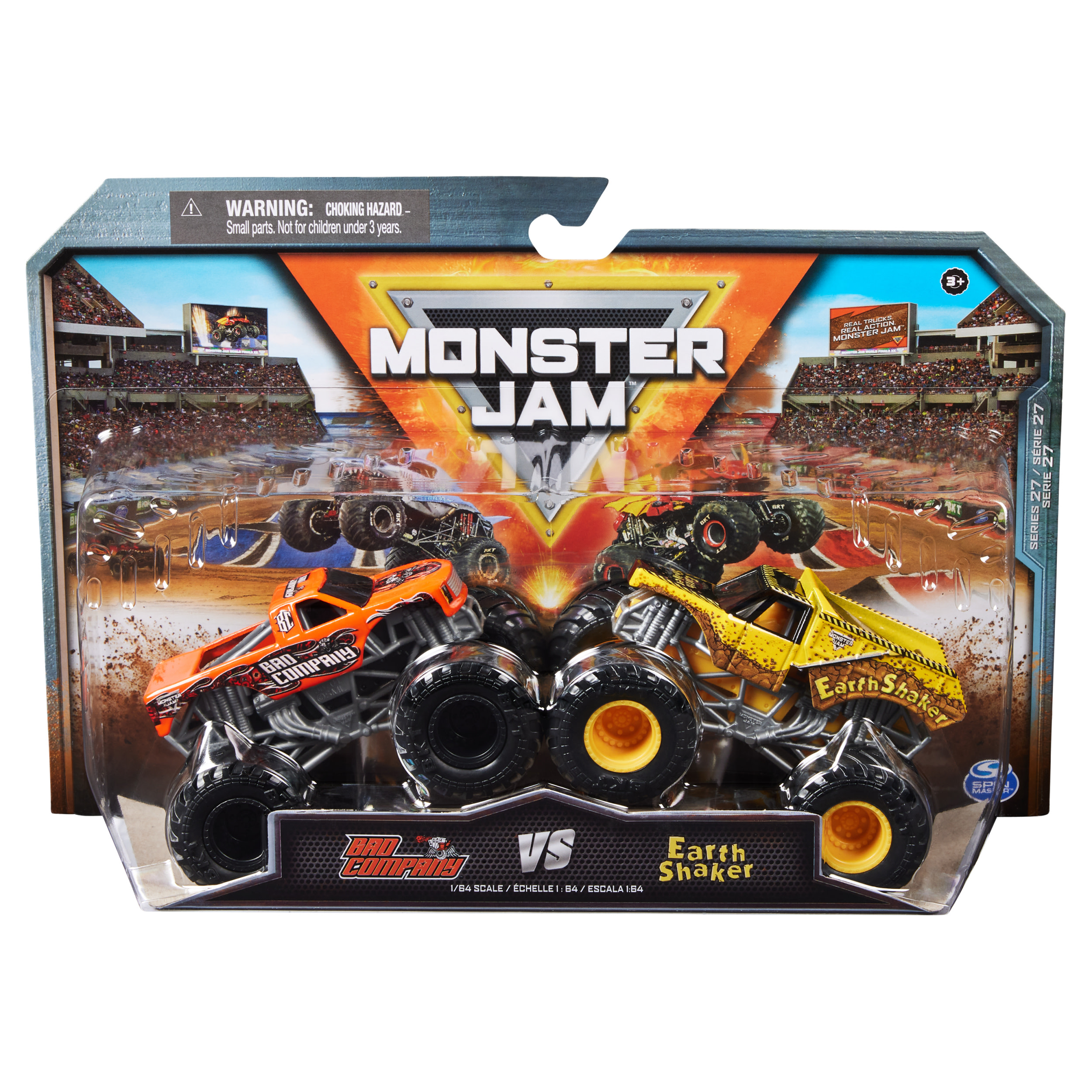 Monster Jam Series 27 Bad Company Vs Earth Shaker Die-Cast Vehicle