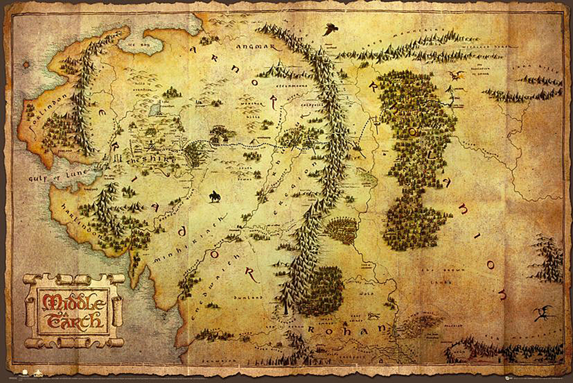 135,5 x 98 cm Herr der Ringe Poster Middle Earth Map Karte von Mittelerde 135,5 x 98 cm Herr der Ringe Poster Middle Earth Map Karte von Mittelerde
