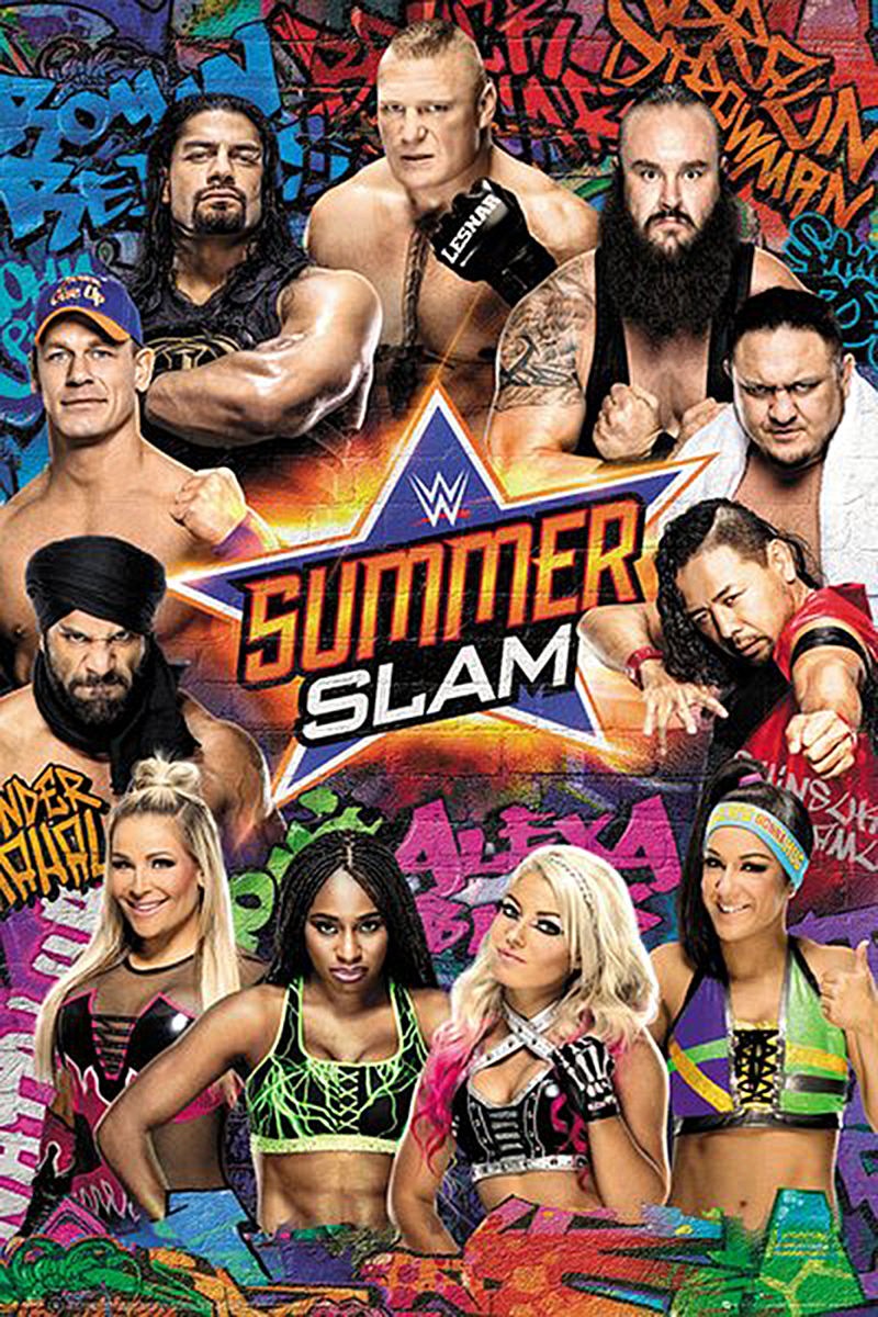 WWE Poster Summerslam 2017 61 x 91,5 cm eBay
