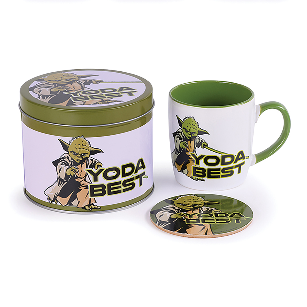 Star Wars Geschenkset Tasse Yoda Mit Untersetzer Ebay