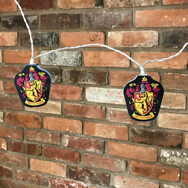 Harry Potter Gryffindor 2D Lichterkette, LED Deko Leuchte - 2,5m, 12