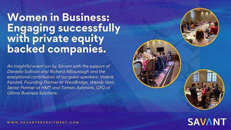 Women in Business: Engaging successfully with PE-backed companies